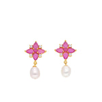 Thumbnail for J Pearls Navishka Pearl Earrings - Real Pearl Jewelry - Distacart