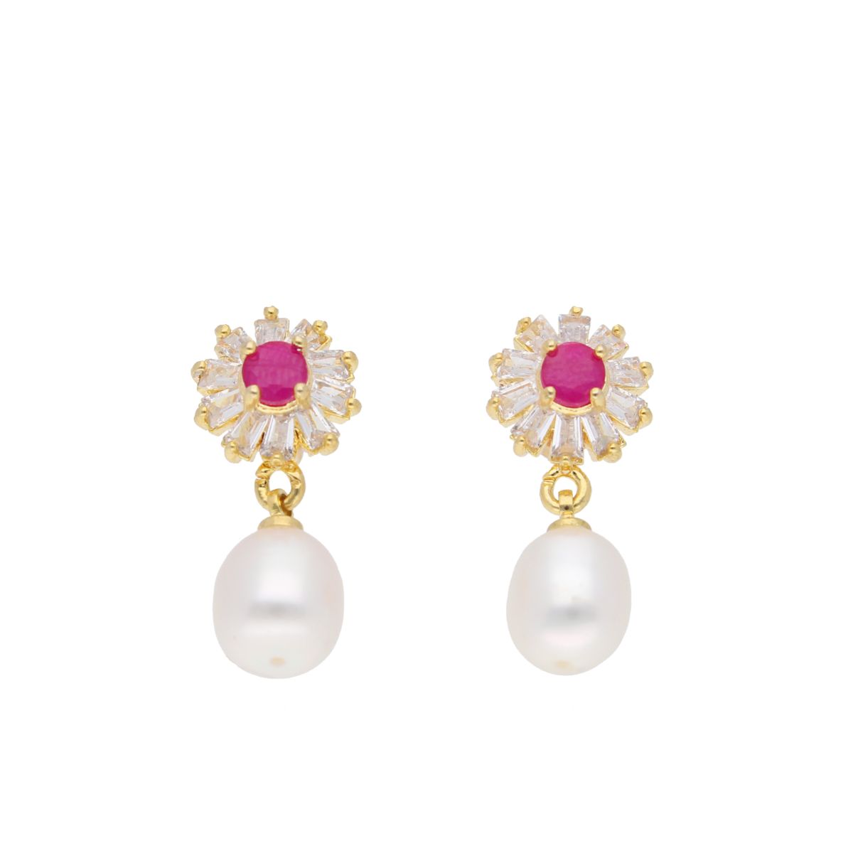 J Pearls Anahita Pearl Earrings - Real Pearl Jewelry - Distacart