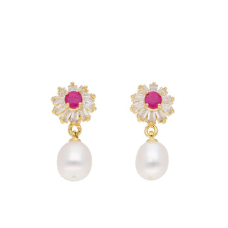 J Pearls Anahita Pearl Earrings - Real Pearl Jewelry - Distacart