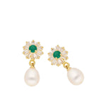 Thumbnail for J Pearls Siddhi Pearl Earrings - Real Pearl Jewelry - Distacart