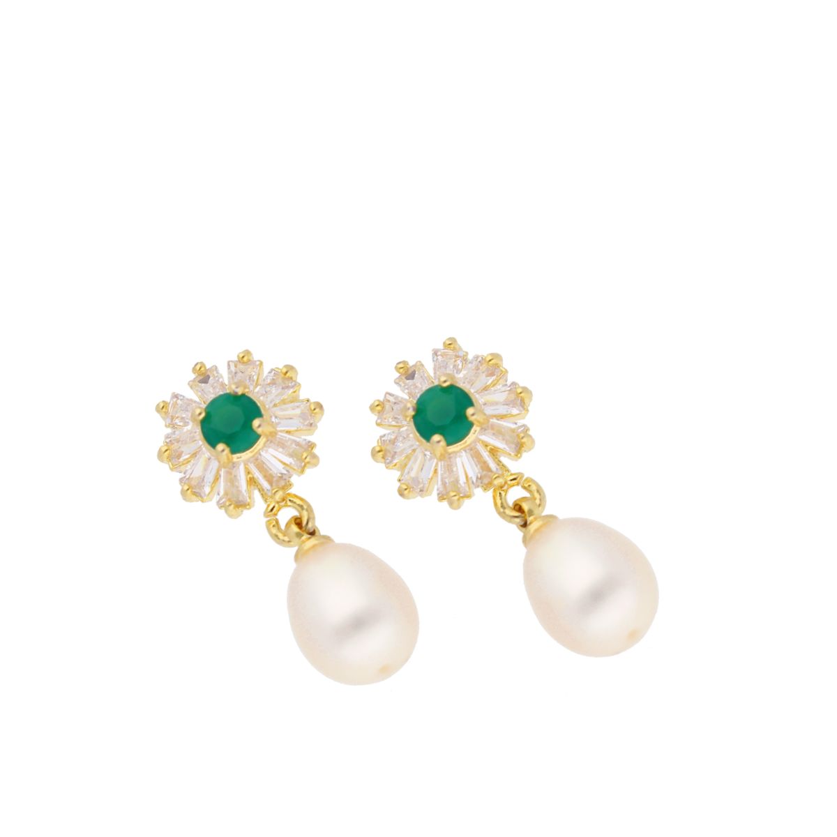 J Pearls Siddhi Pearl Earrings - Real Pearl Jewelry - Distacart