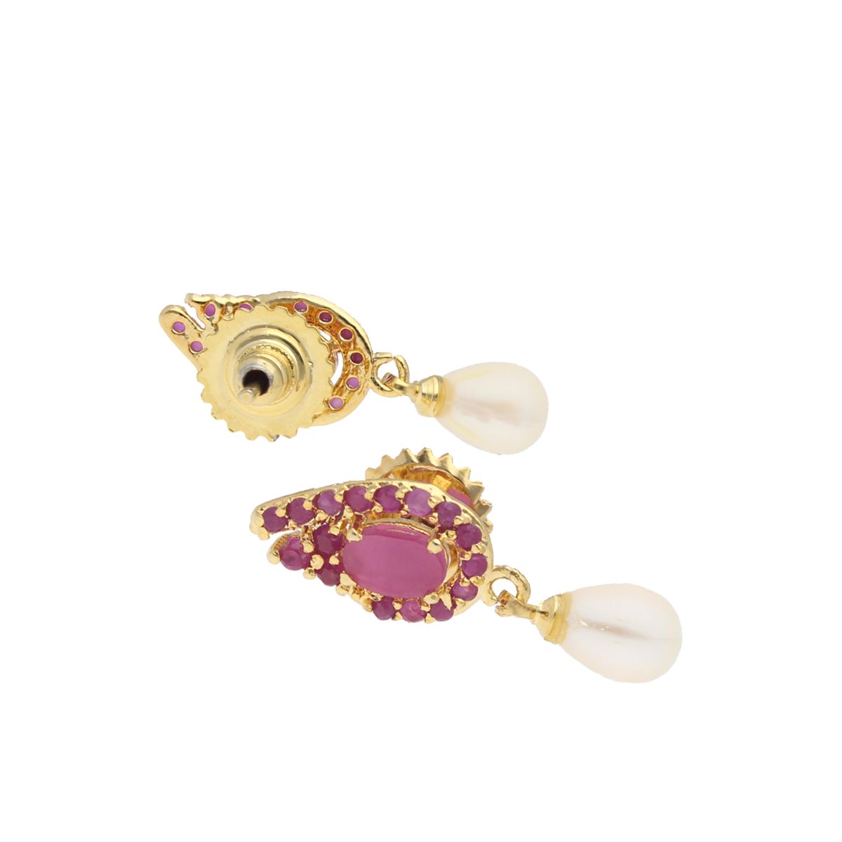 J Pearls Dakshita Pearl Earrings - Real Pearl Jewelry - Distacart