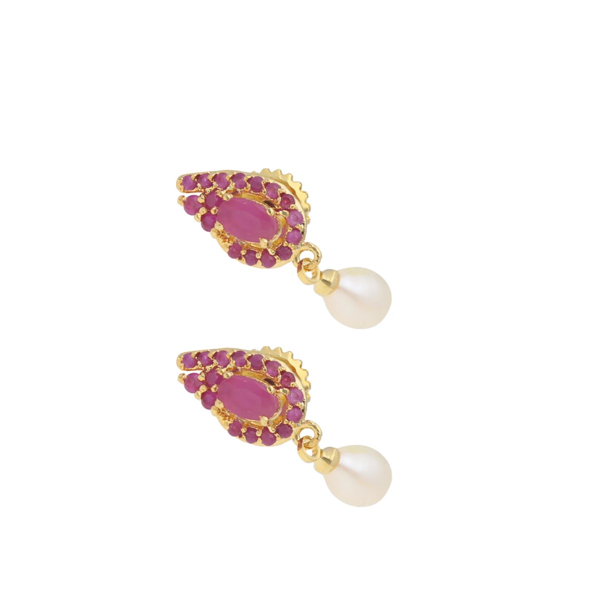 J Pearls Dakshita Pearl Earrings - Real Pearl Jewelry - Distacart