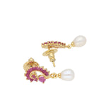 Thumbnail for J Pearls Jaanvi Pearl Earrings - Real Pearl Jewelry - Distacart