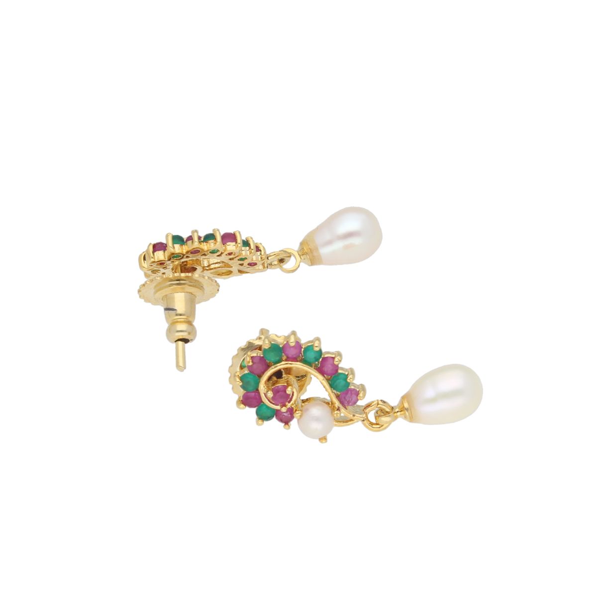 J Pearls Eva Pearl Earrings - Real Pearl Jewelry - Distacart