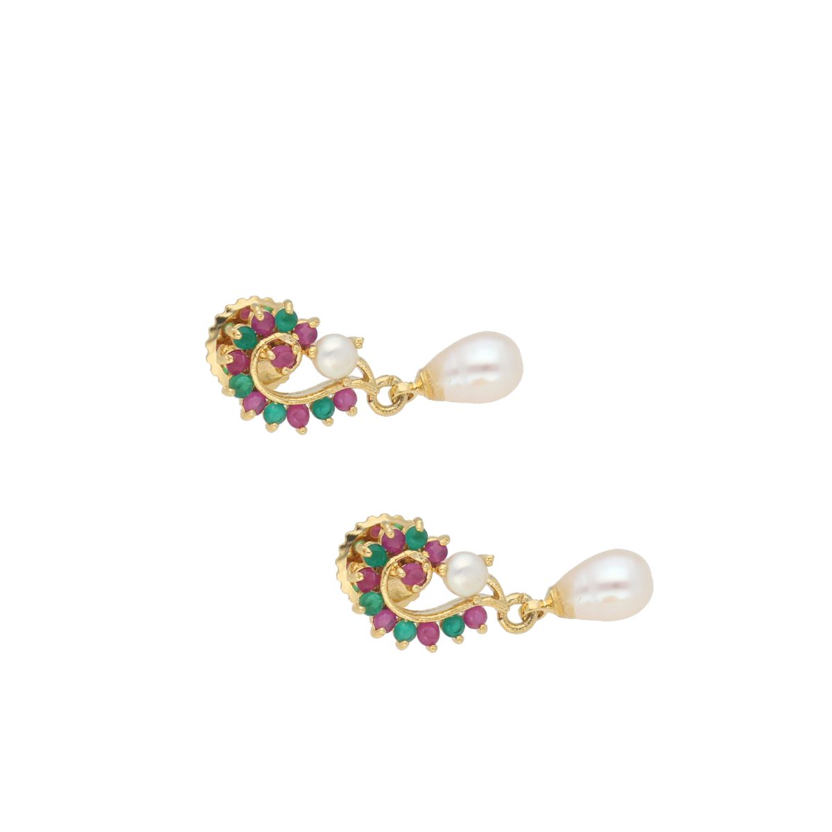 J Pearls Eva Pearl Earrings - Real Pearl Jewelry - Distacart