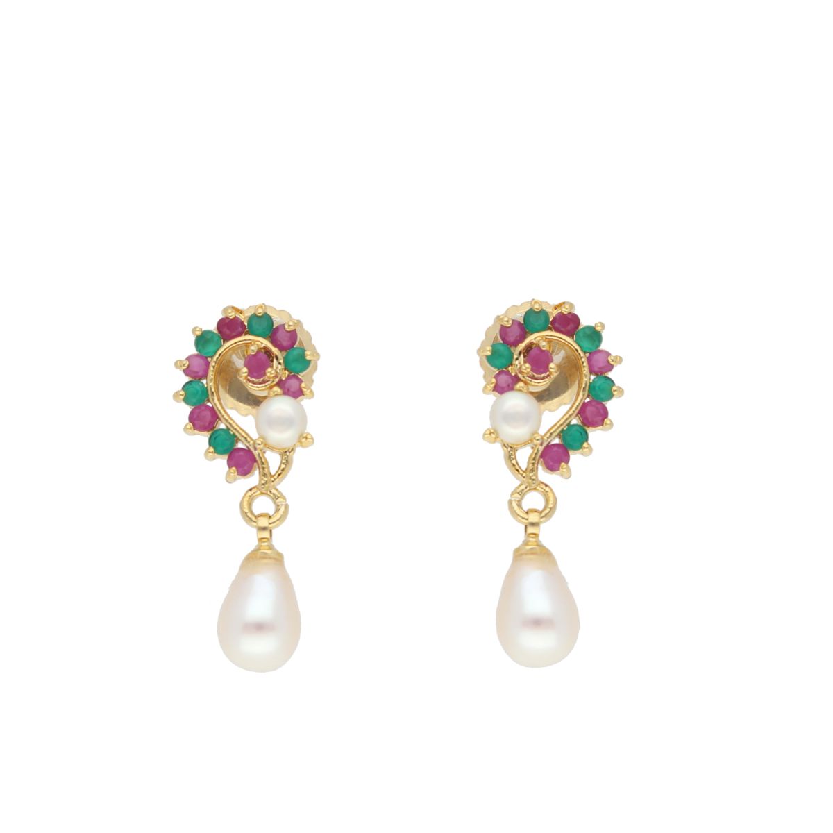 J Pearls Eva Pearl Earrings - Real Pearl Jewelry - Distacart