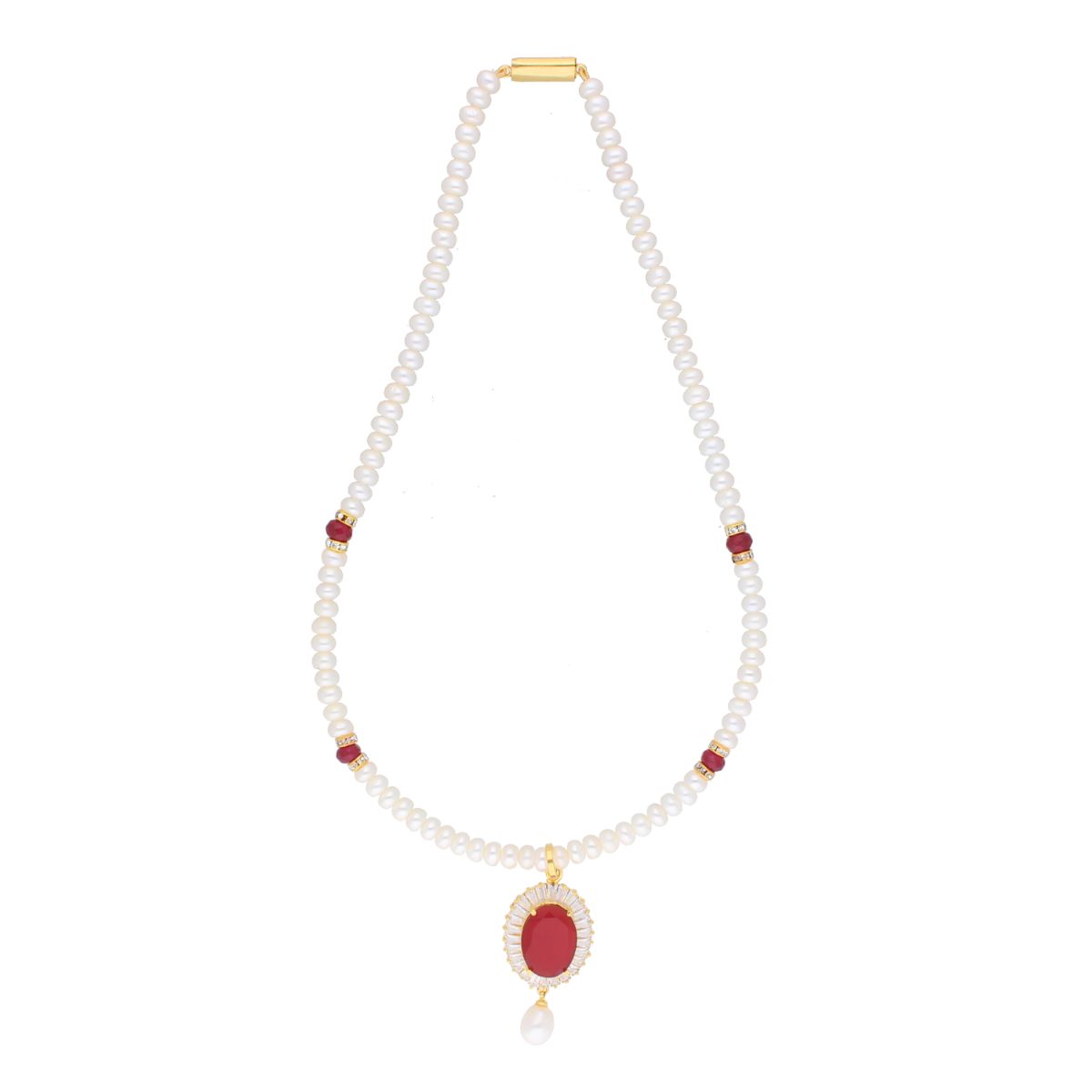 J Pearls Habi Pearl Set - Real Pearl Jewelry - Distacart