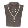 J Pearls Yashvi Pearl Set - Real Pearl Jewelry - Distacart