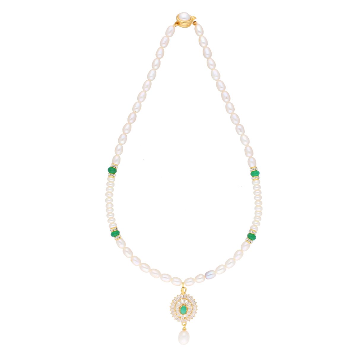 J Pearls Eeshika Pearl Set - Real Pearl Jewelry - Distacart