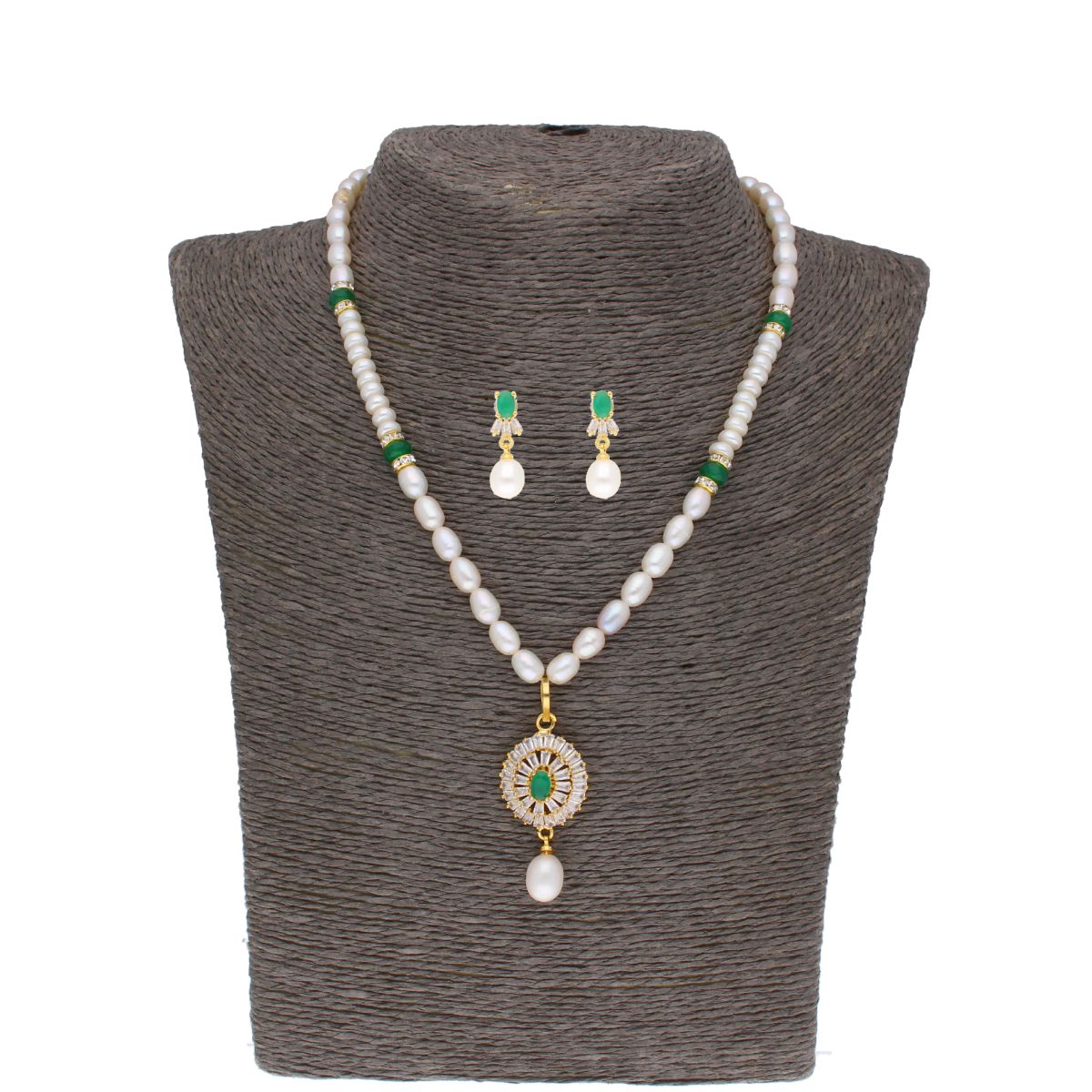 J Pearls Eeshika Pearl Set - Real Pearl Jewelry - Distacart