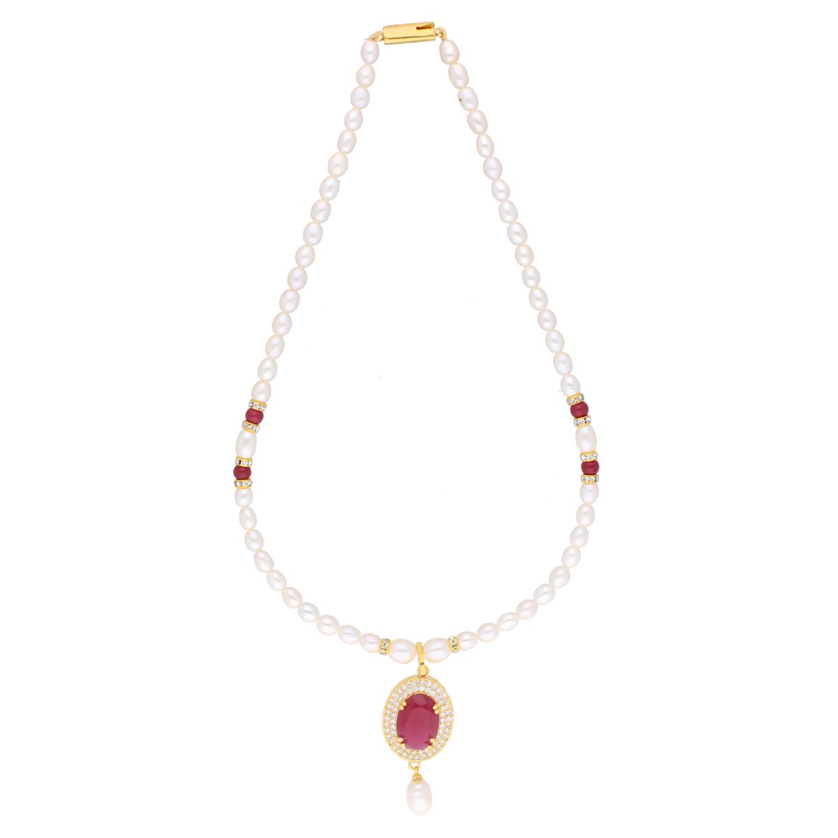 J Pearls Navishka Pearl Set - Real Pearl Jewelry - Distacart