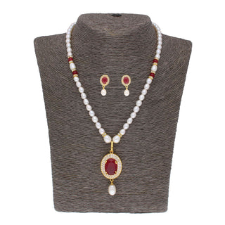 J Pearls Navishka Pearl Set - Real Pearl Jewelry - Distacart
