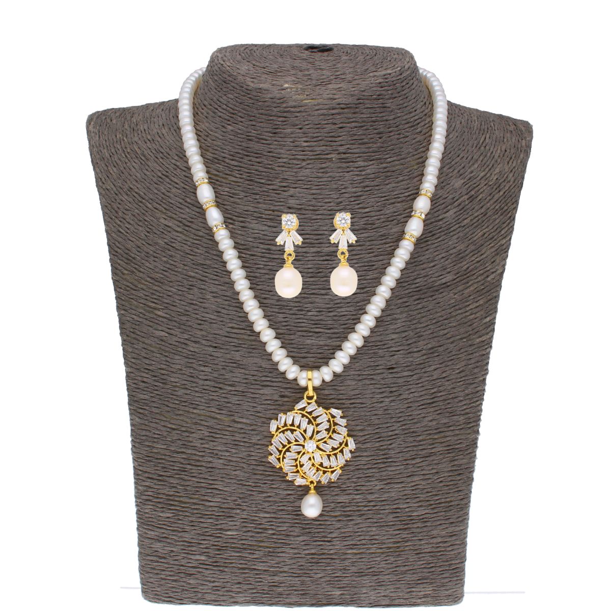 J Pearls Siddhi Pearl Set - Real Pearl Jewelry - Distacart