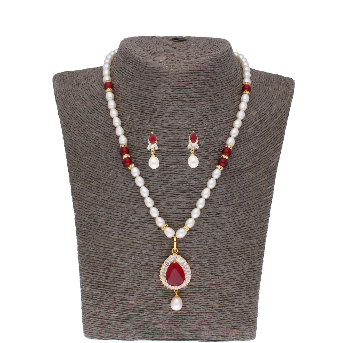 J Pearls Hiya Pearl Set - Real Pearl Jewelry - Distacart