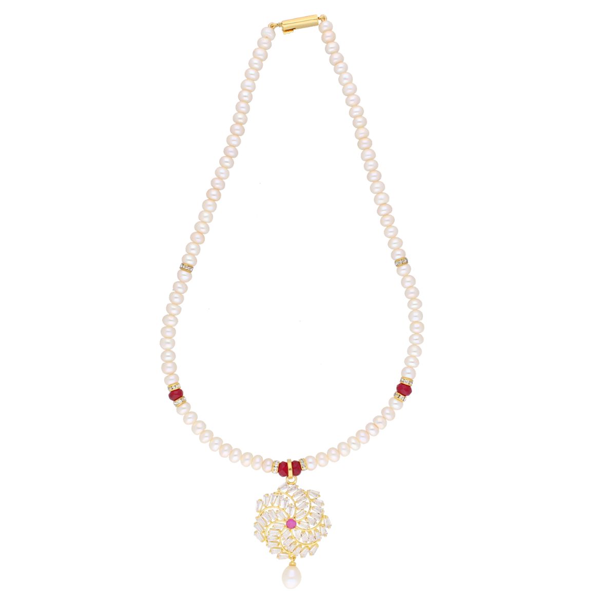 J Pearls Dheivachelvi Pearl Choler - Real Pearl Jewelry - Distacart