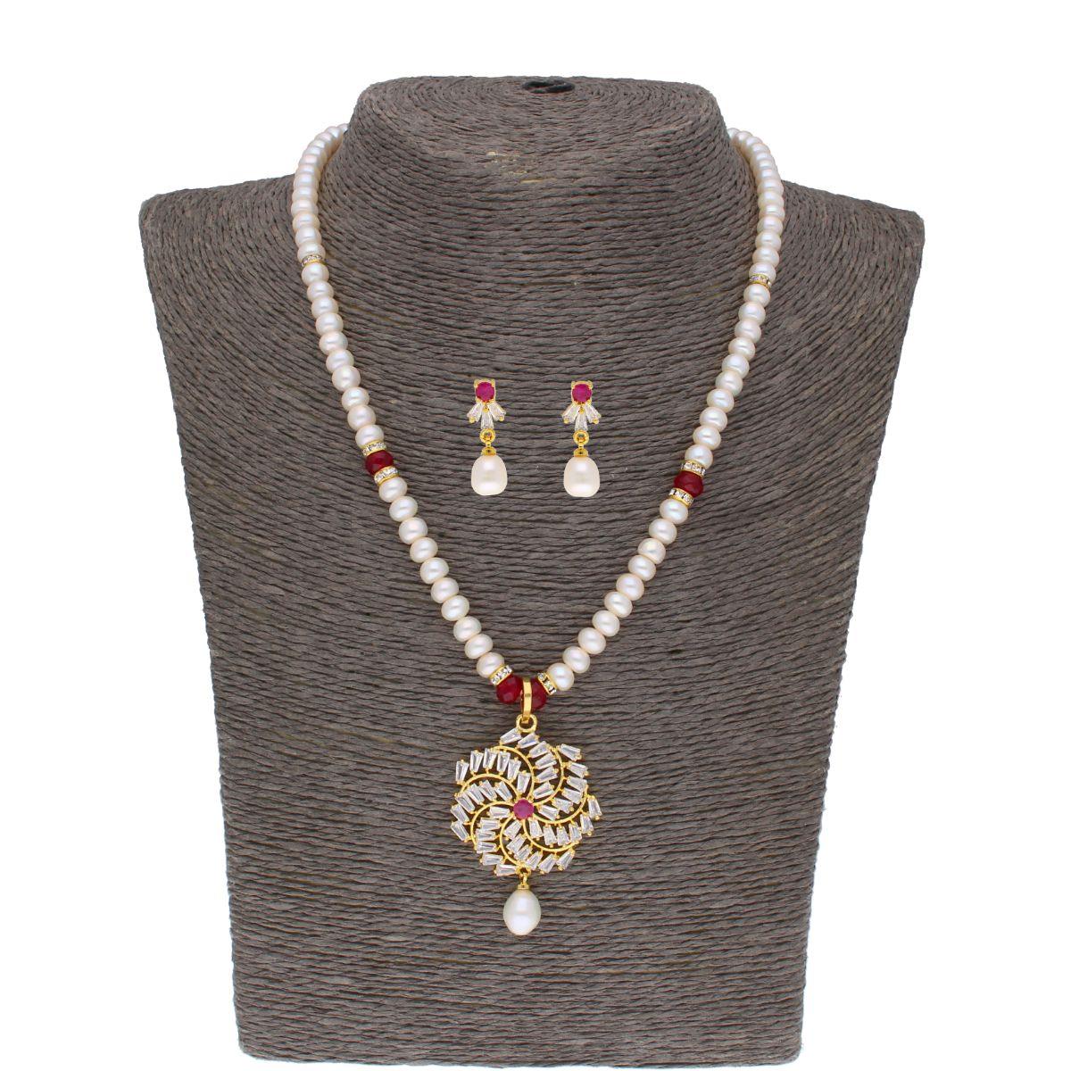 J Pearls Dheivachelvi Pearl Choler - Real Pearl Jewelry - Distacart