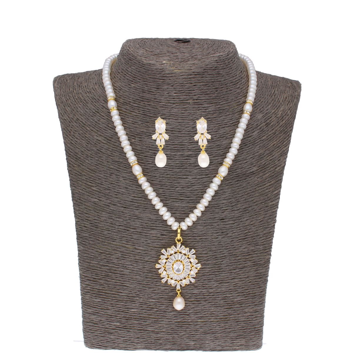 J Pearls Cherry Pearl Set - Real Pearl Jewelry - Distacart