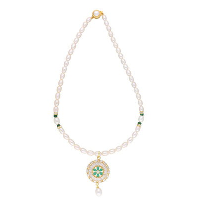J Pearls Theertha Pearl Set - Real Pearl Jewelry - Distacart