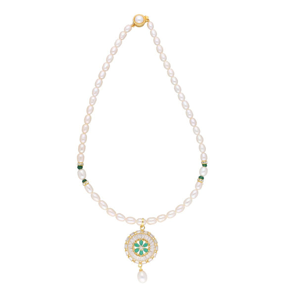 J Pearls Theertha Pearl Set - Real Pearl Jewelry - Distacart