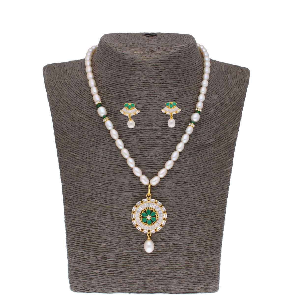 J Pearls Theertha Pearl Set - Real Pearl Jewelry - Distacart