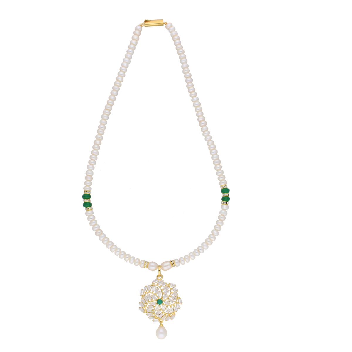 J Pearls Yashvi Pearl Set - Real Pearl Jewelry - Distacart