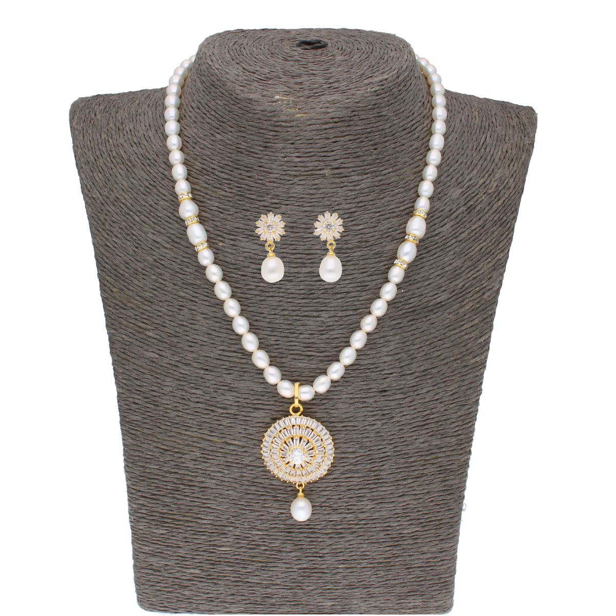 J Pearls Kiara Pearl Set - Real Pearl Jewelry - Distacart
