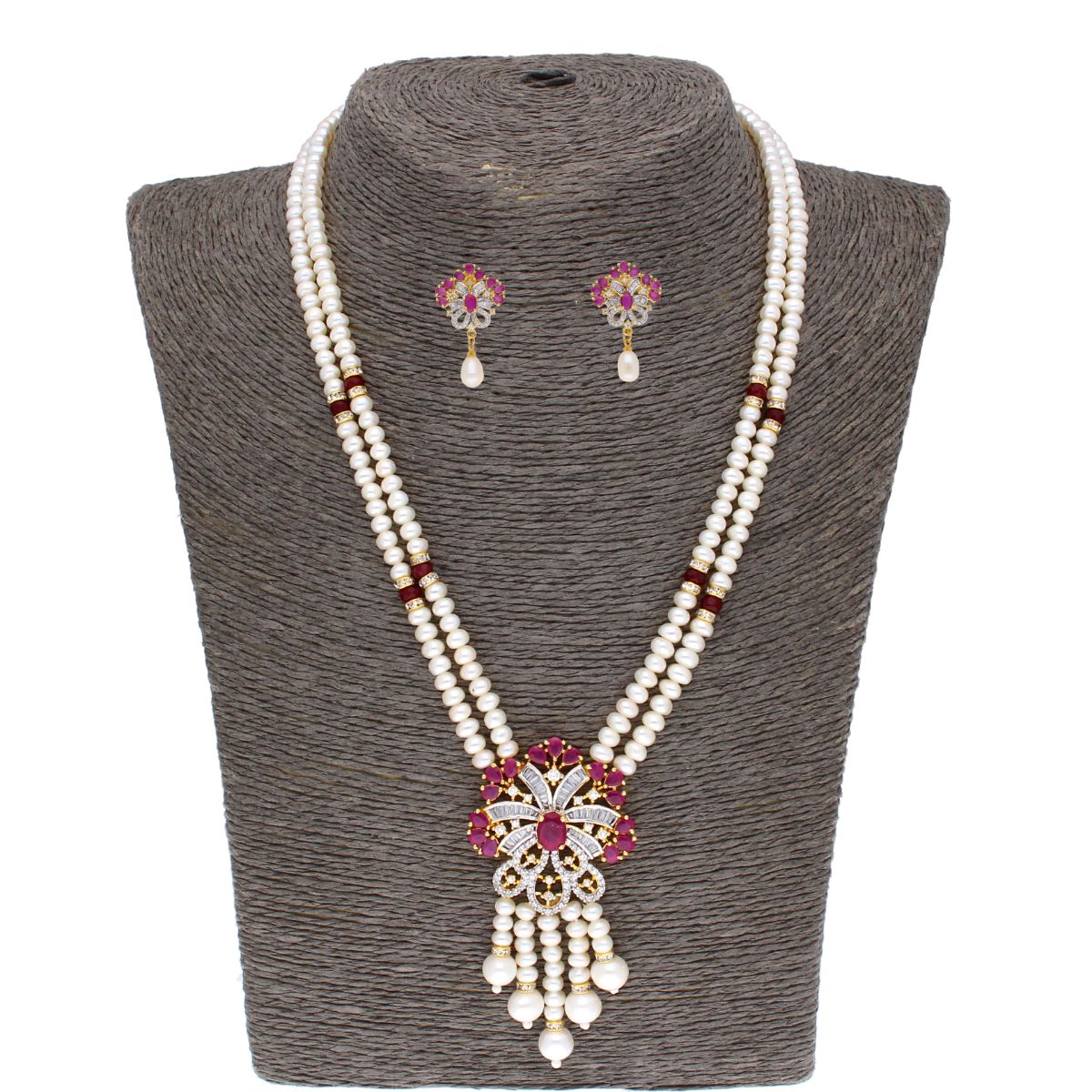 J Pearls Chantin Pearl Set - Real Pearl Jewelry - Distacart