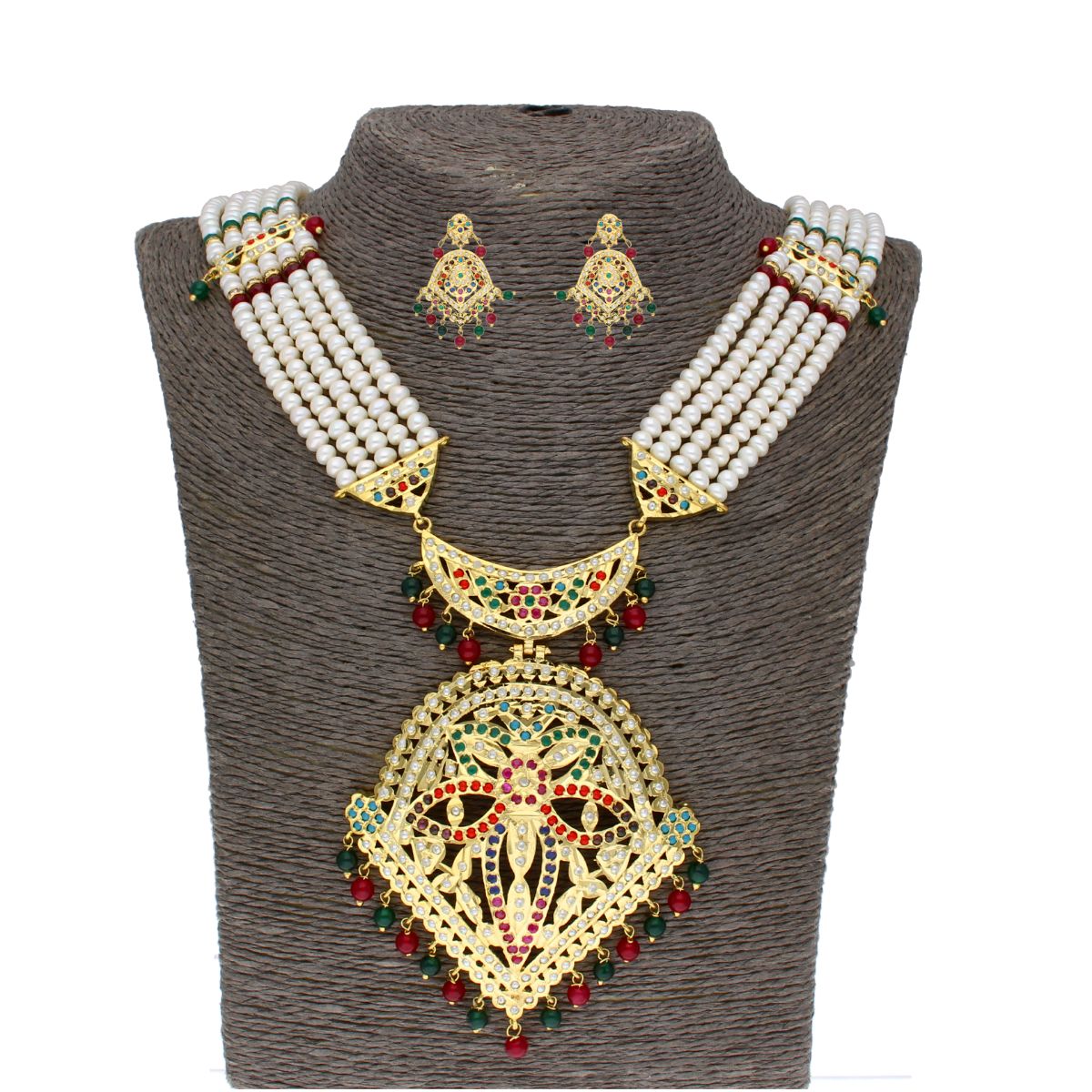 J Pearls Chantrea Pearl Set - Real Pearl Jewelry - Distacart