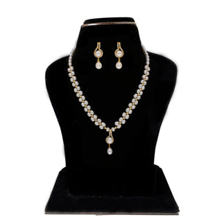J Pearls Dharti 1 Line Pearl Sets - Real Pearl Jewelry - Distacart