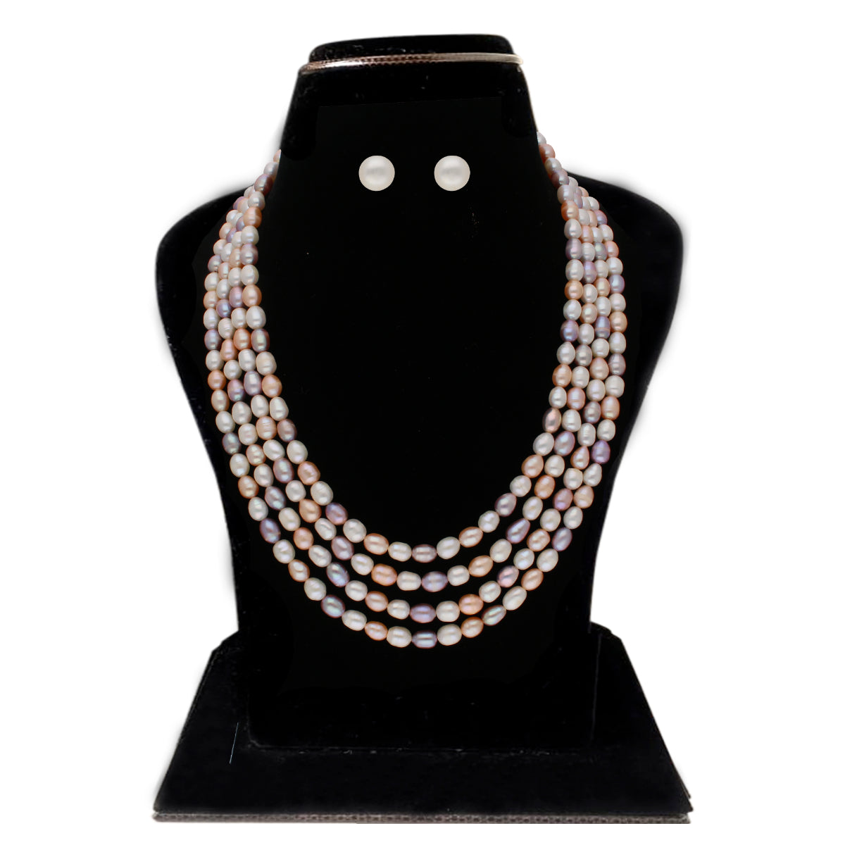 J Pearls Freena 4 Lines Pearl Sets - Real Pearl Jewelry - Distacart
