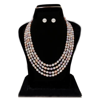 J Pearls Freena 4 Lines Pearl Sets - Real Pearl Jewelry - Distacart