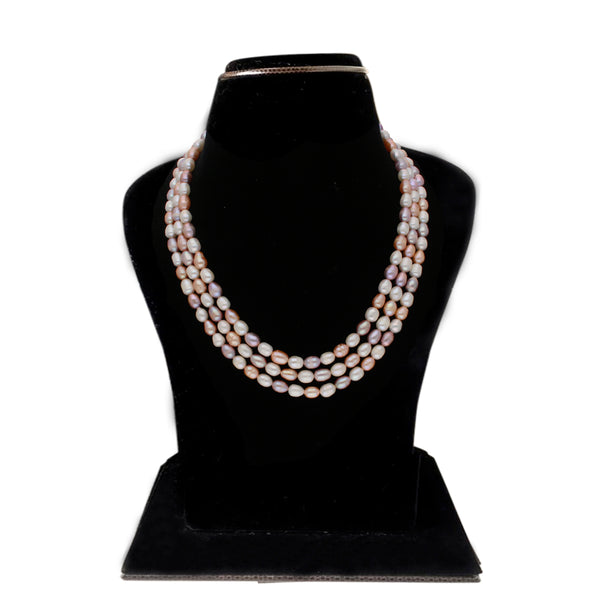 J Pearls Candanayika 3 Lines Pearl Sets - Real Pearl Jewelry - Distacart
