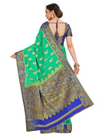 Thumbnail for Mimosa Women's Green Banarasi Chiffon Saree - Distacart