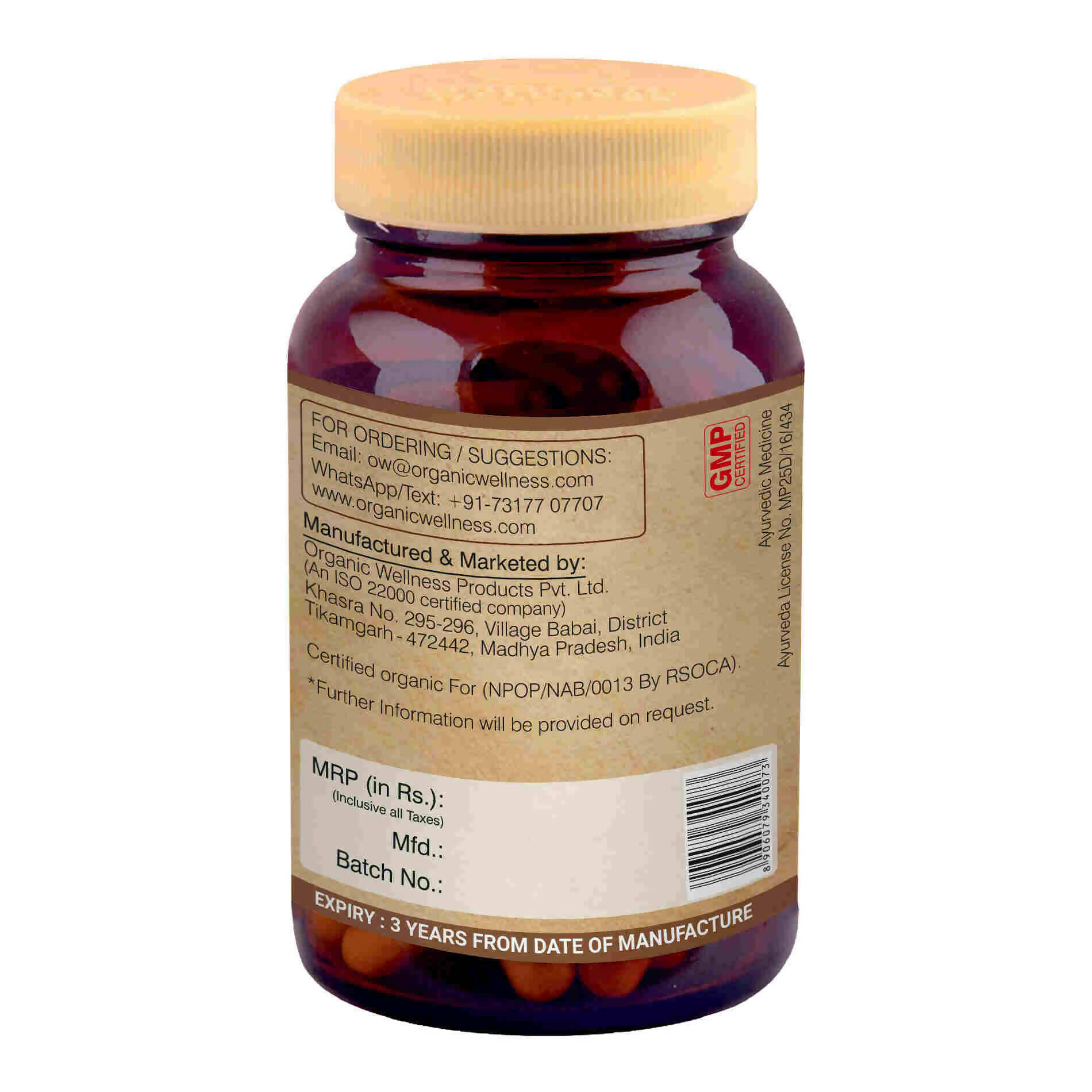 Organic Wellness Haritaki Capsules - Distacart