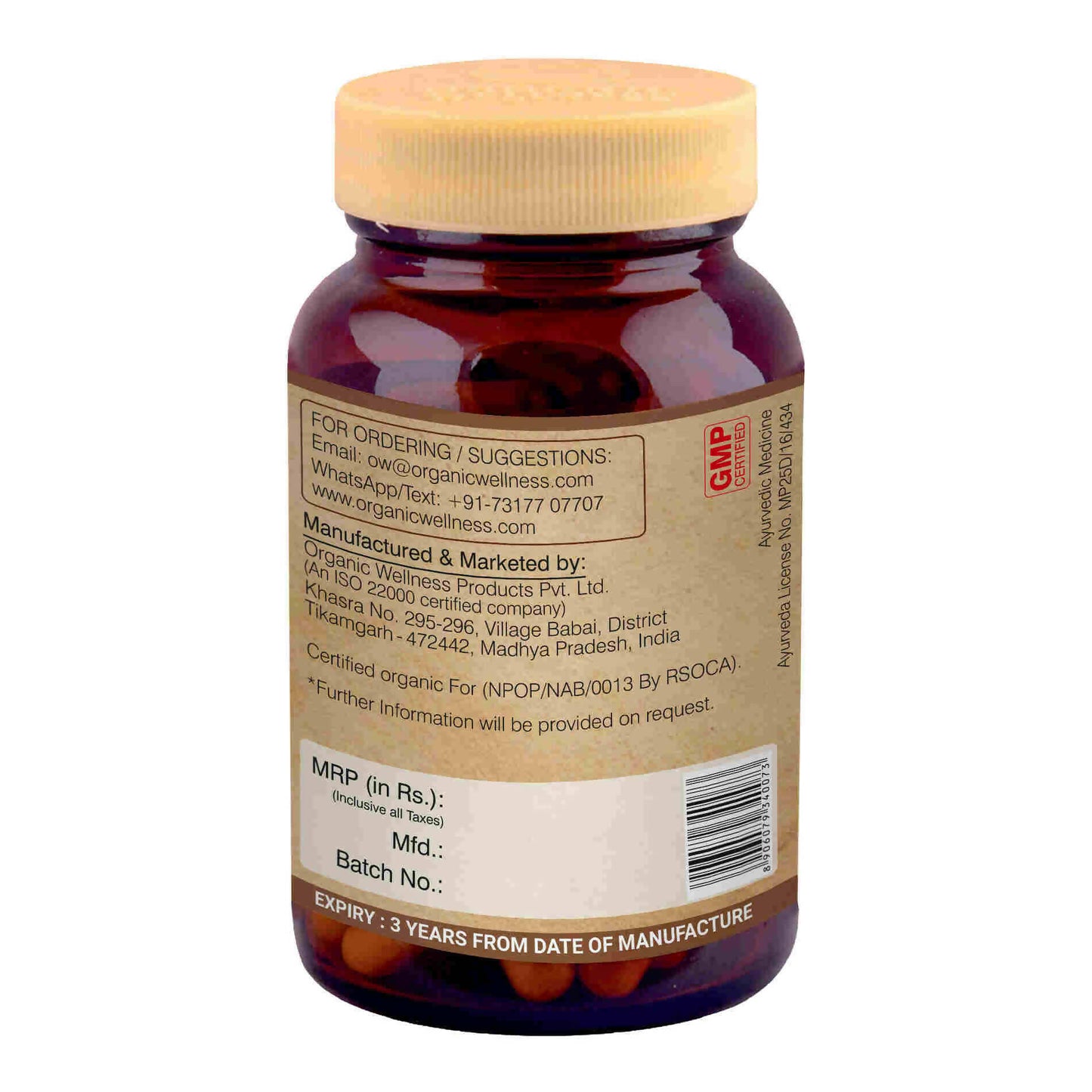 Organic Wellness Haritaki Capsules - Distacart