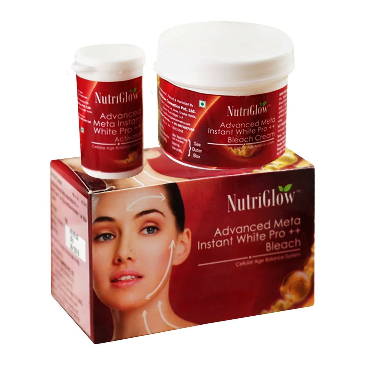 NutriGlow Advanced Meta Instant White Pro ++ Bleach - Distacart