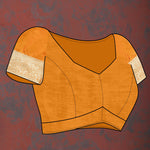 Thumbnail for Lorenvalley Fashion Orange Soft Silk Woven Design Gold Zari Weaving Saree - Distacart