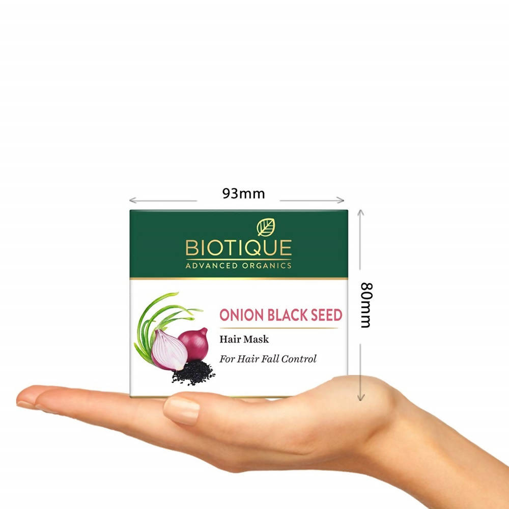 Biotique Advanced Organics Onion Black seed Hair Mask For Hair Fall Control - Distacart