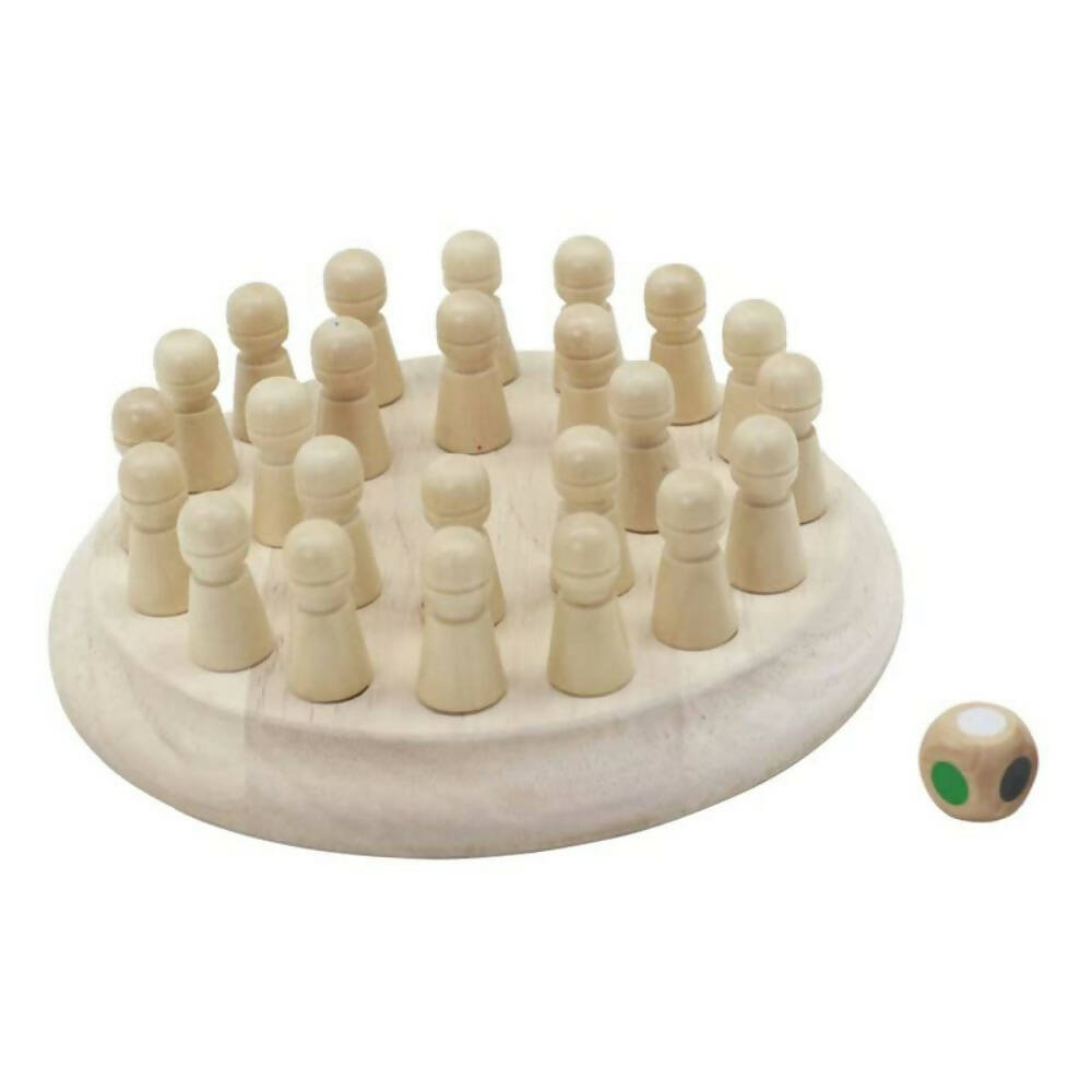 Kraftsman Wooden Memory Chess Game for Kids | Color Memory Chess Game | Educational Toy - Distacart