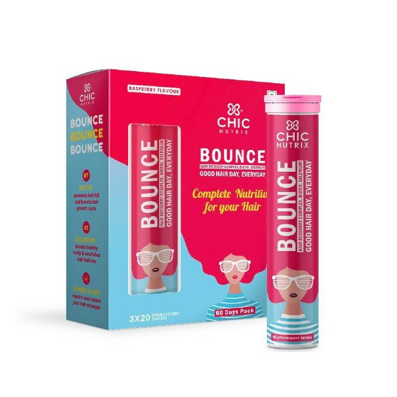 Chicnutrix Bounce Tablets for Thick Hair & Hair Fall Control - Distacart