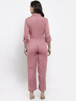 Thumbnail for Jompers Women Purple Solid Jumpsuit - Distacart