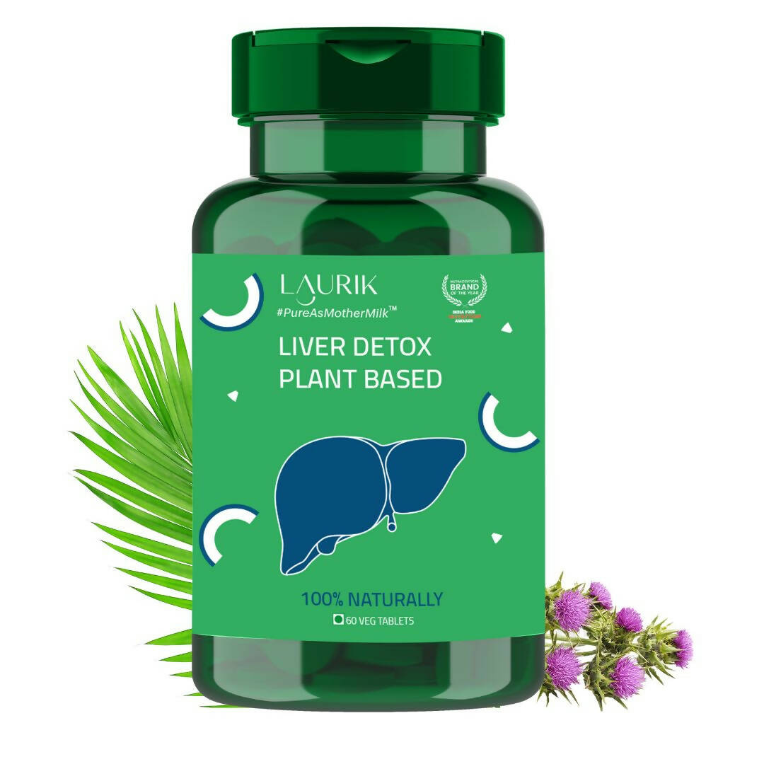 Laurik Liver Detox Tablets With High Strength Milk Thistle, Turmeric & Choline - Distacart