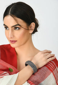 Thumbnail for Mominos Fashion Kamal Johar Silver-Plated Screw Type Handcraft Bracelet