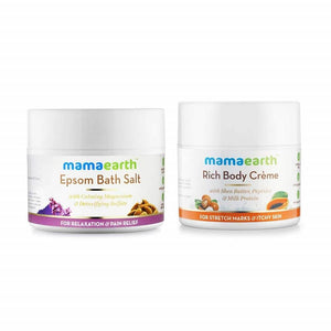 Mamaearth Epsom Bath Salt And Rich Body Cream