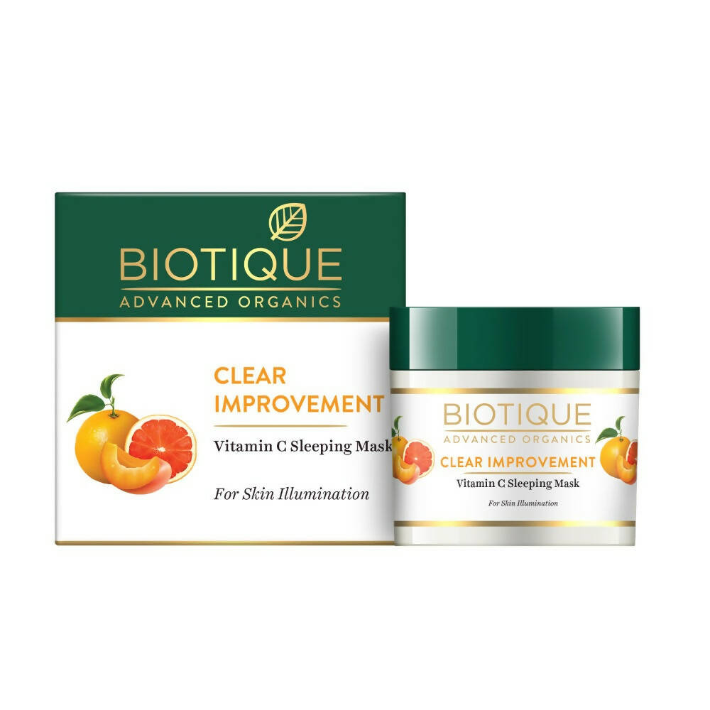 Biotique Advanced Organics Clear Improvement Vitamin C Sleeping Mask - Distacart