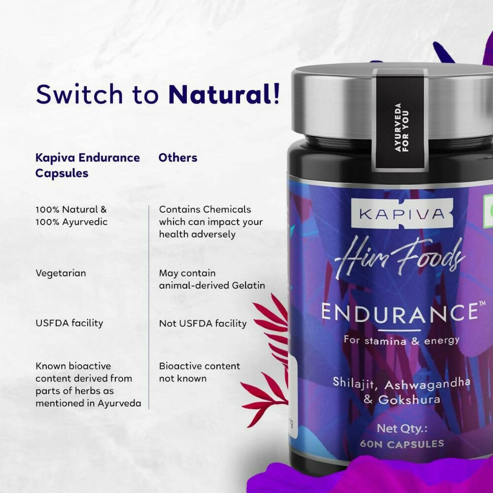 Kapiva Ayurveda Himfoods Endurance Capsules - Distacart