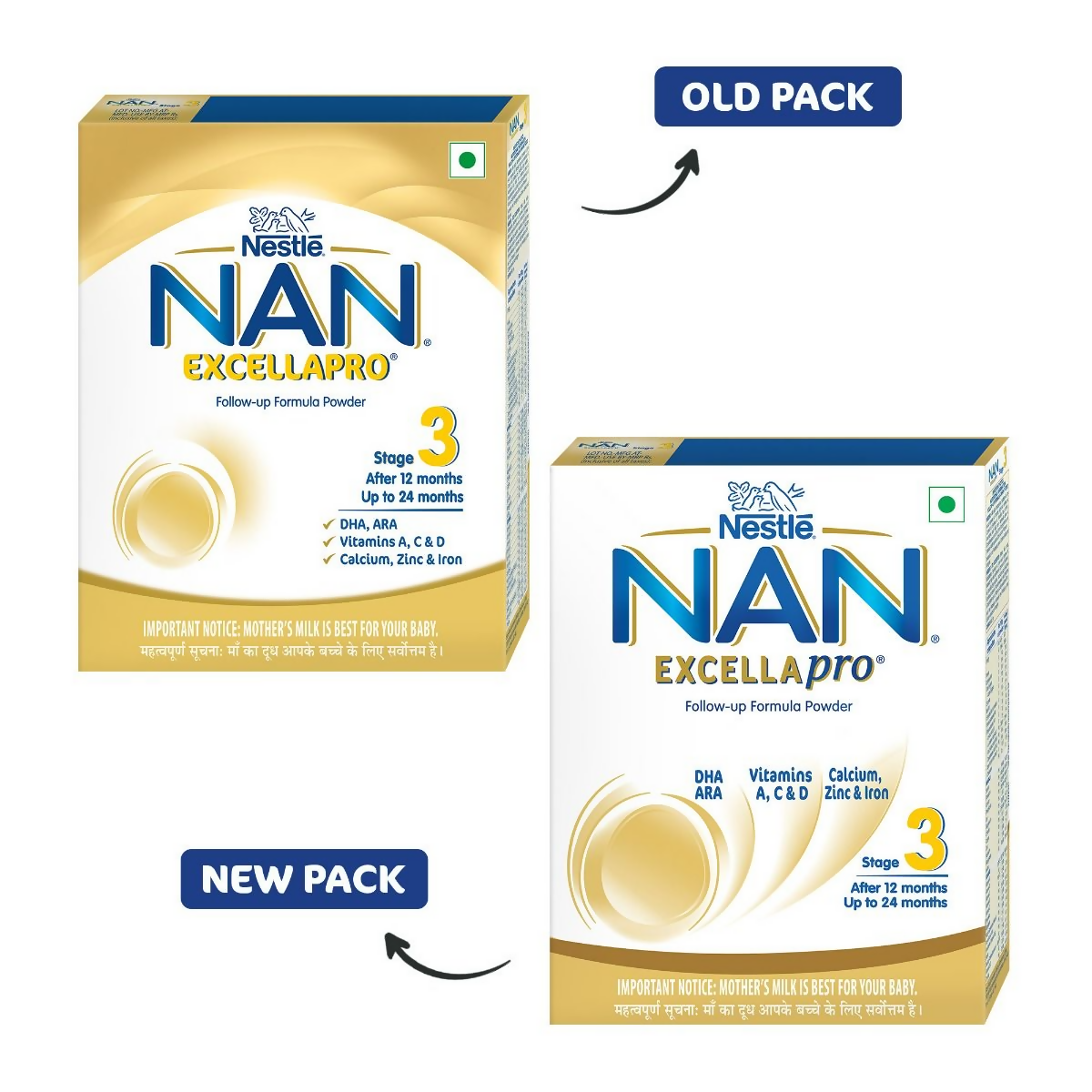 Nestle Nan Excellapro Follow-Up Formula Powder - Stage 3 (After 12 Months) - Distacart