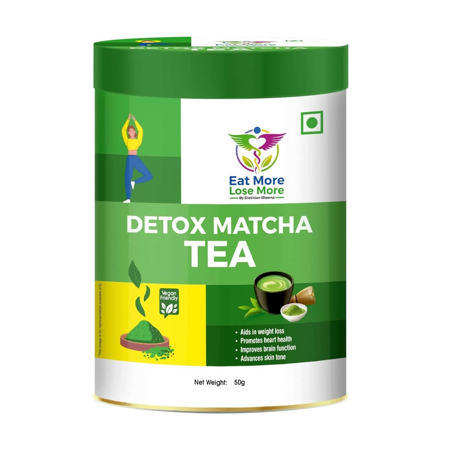 Eat More Lose More Detox Matcha Tea - Distacart