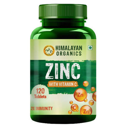 Himalayan Organics Zinc With Vitamin C Tablets: 120 Tablets
